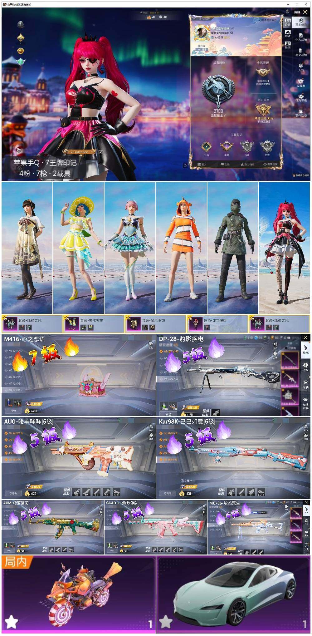 HPLE3434661和平精英账号详情图2 HPLE3434661和平精英账号详情图2