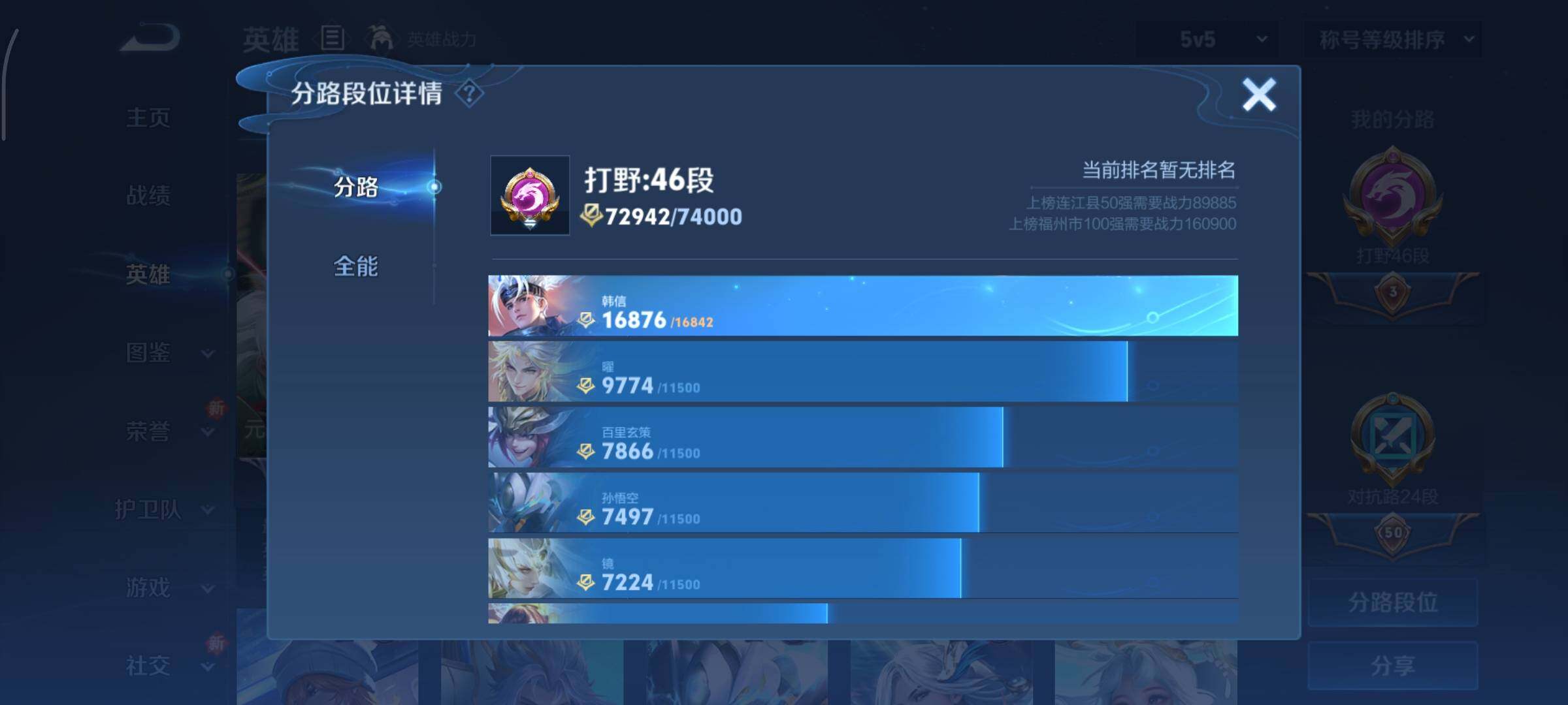 WZCMY3435585王者荣耀账号详情图5