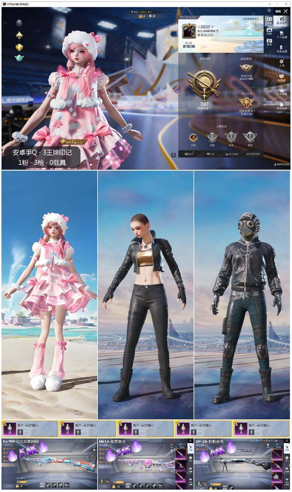 HPLX3434676和平精英账号详情图2