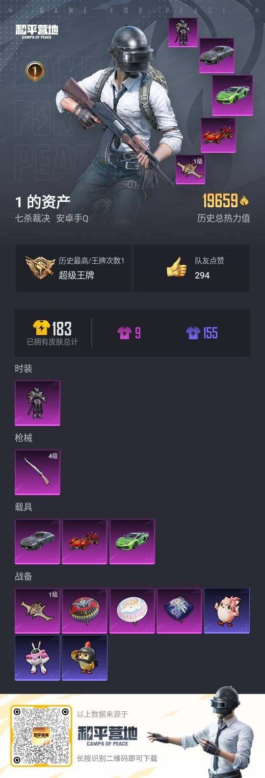 HPCMW3434692和平精英账号详情图3