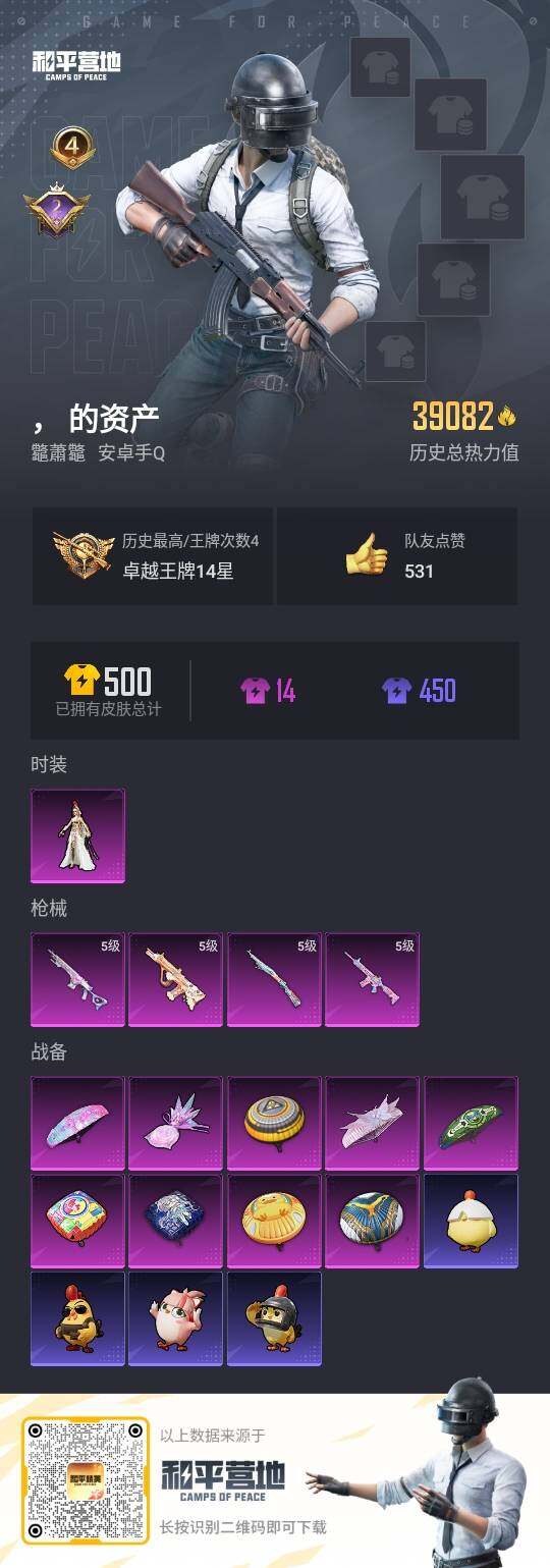 HPLX3434640和平精英账号详情图3