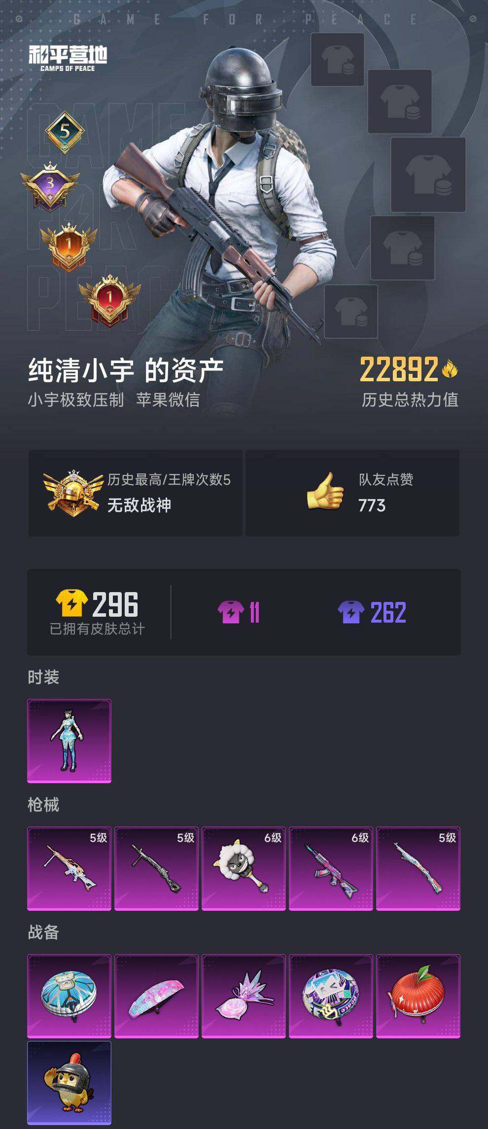 HPQM3430566和平精英账号详情图3 HPQM3430566和平精英账号详情图3