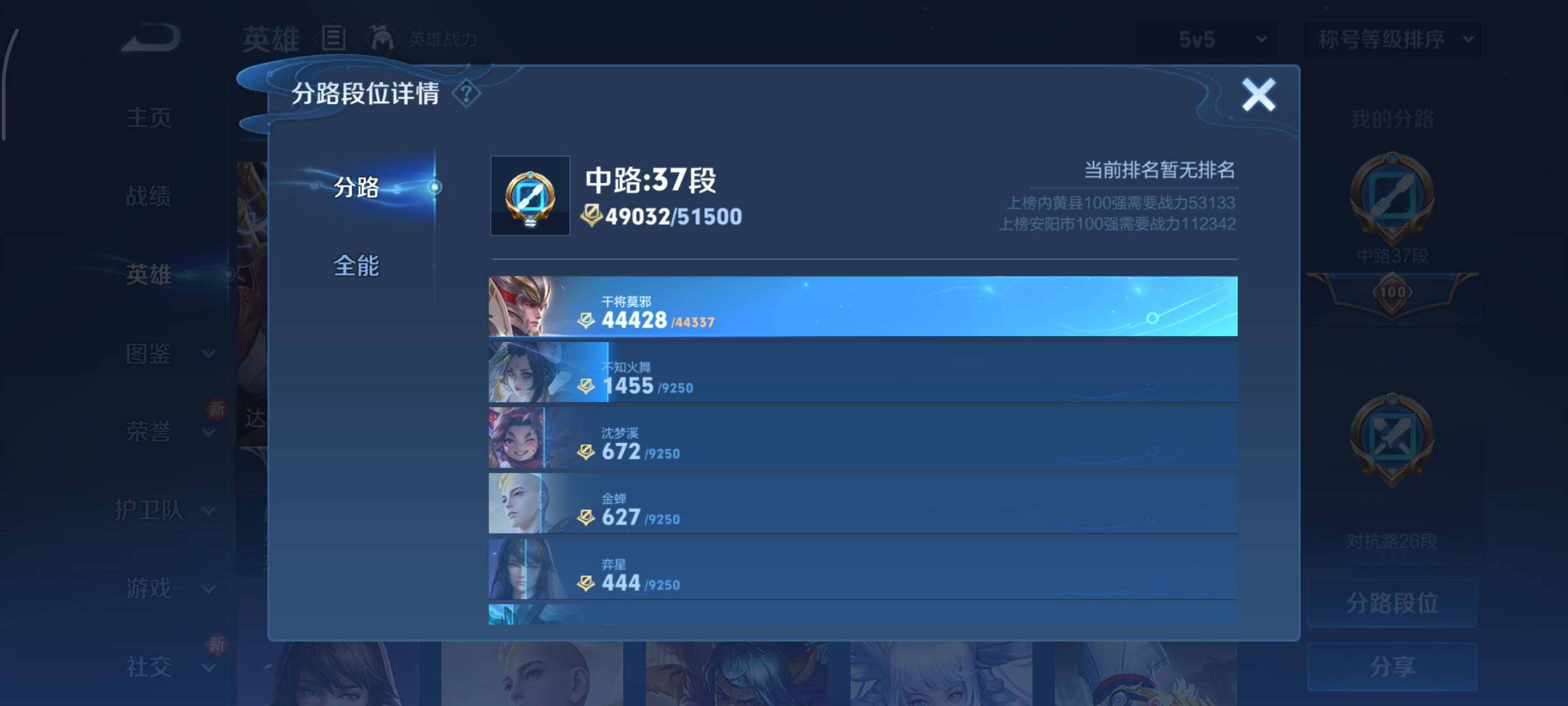 WZCMY3435548王者荣耀账号详情图4 WZCMY3435548王者荣耀账号详情图4