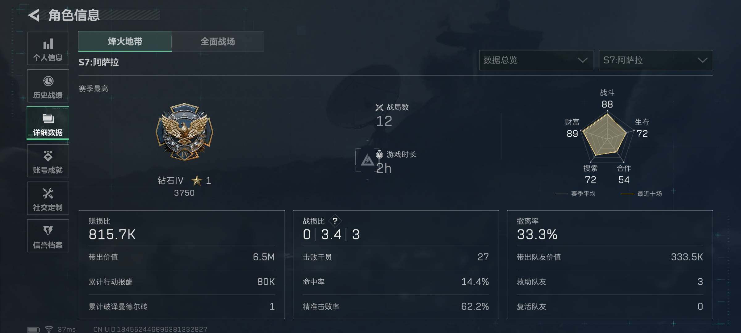 SJZQM384436三角洲行动账号详情图5 SJZQM384436三角洲行动账号详情图5