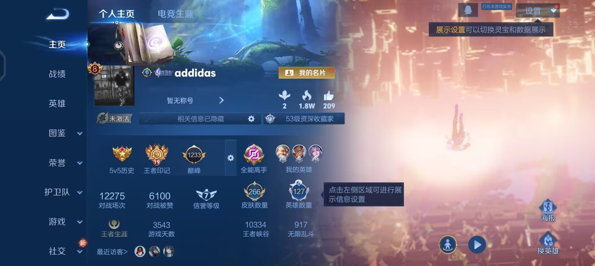 WZQM3460258王者荣耀账号详情图3