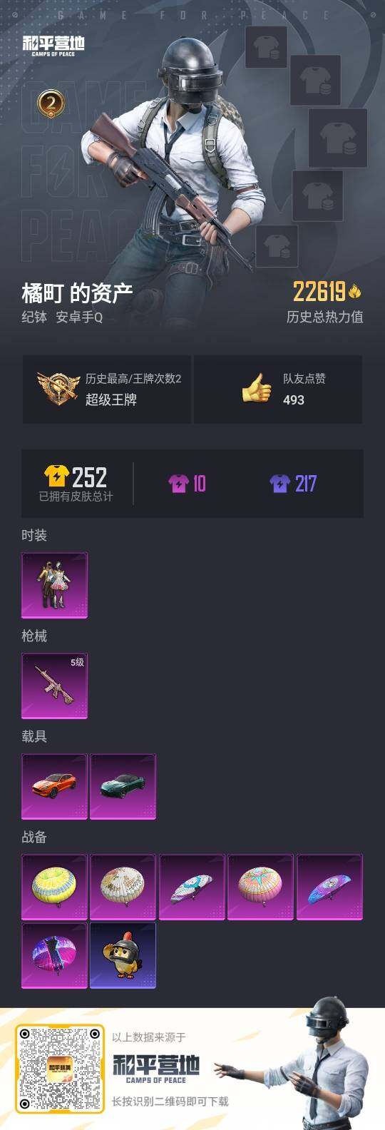 HPLE3436010和平精英账号详情图3 HPLE3436010和平精英账号详情图3