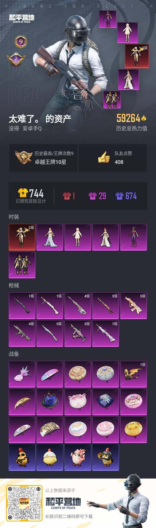 HPLX3436040和平精英账号详情图3