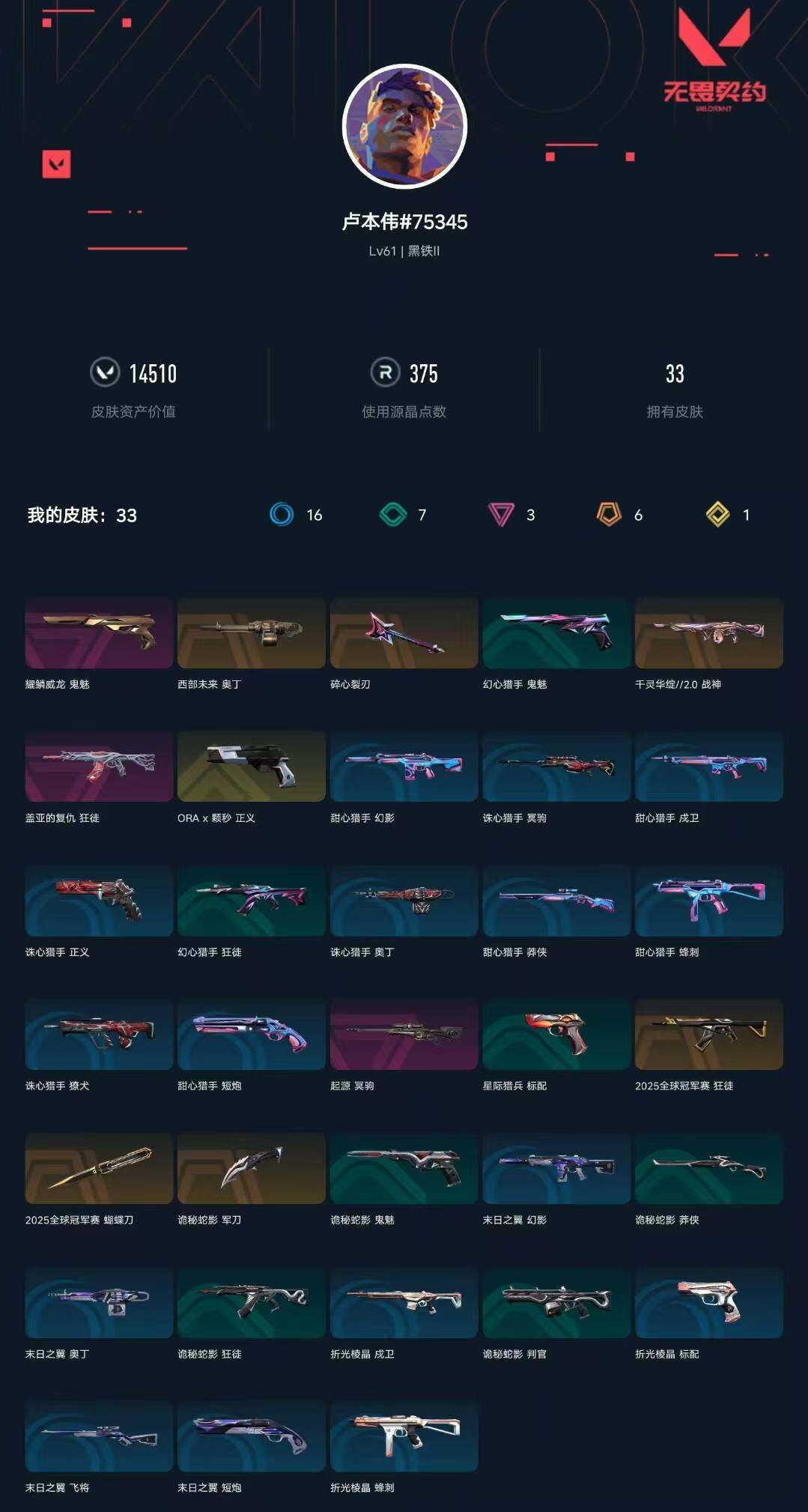 WWQXL329366无畏契约账号详情图4 WWQXL329366无畏契约账号详情图4