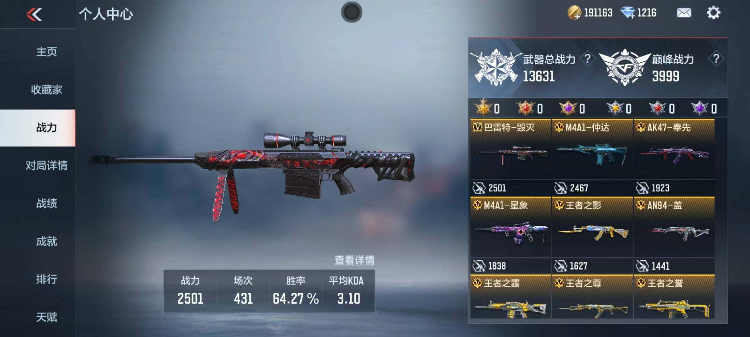 CFMEY370556枪战王者账号详情图4 CFMEY370556枪战王者账号详情图4