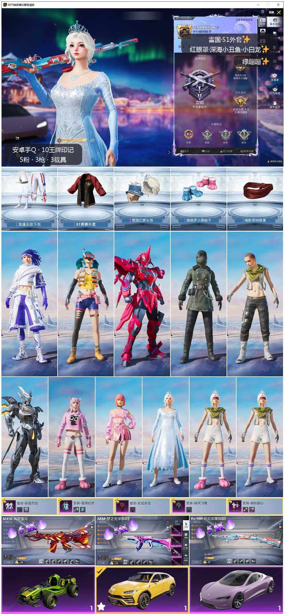 HPLE3432694和平精英账号详情图2