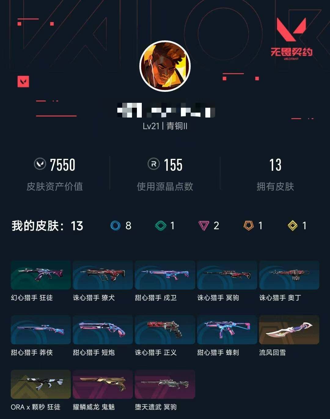 WWQEY329913无畏契约账号详情图3