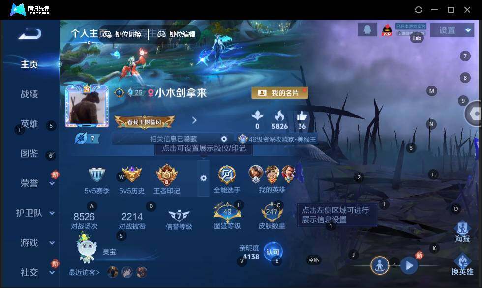 WZLE3441360王者荣耀账号详情图6