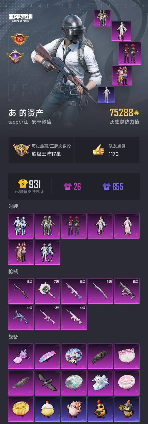 HPCMW3432309和平精英账号详情图2