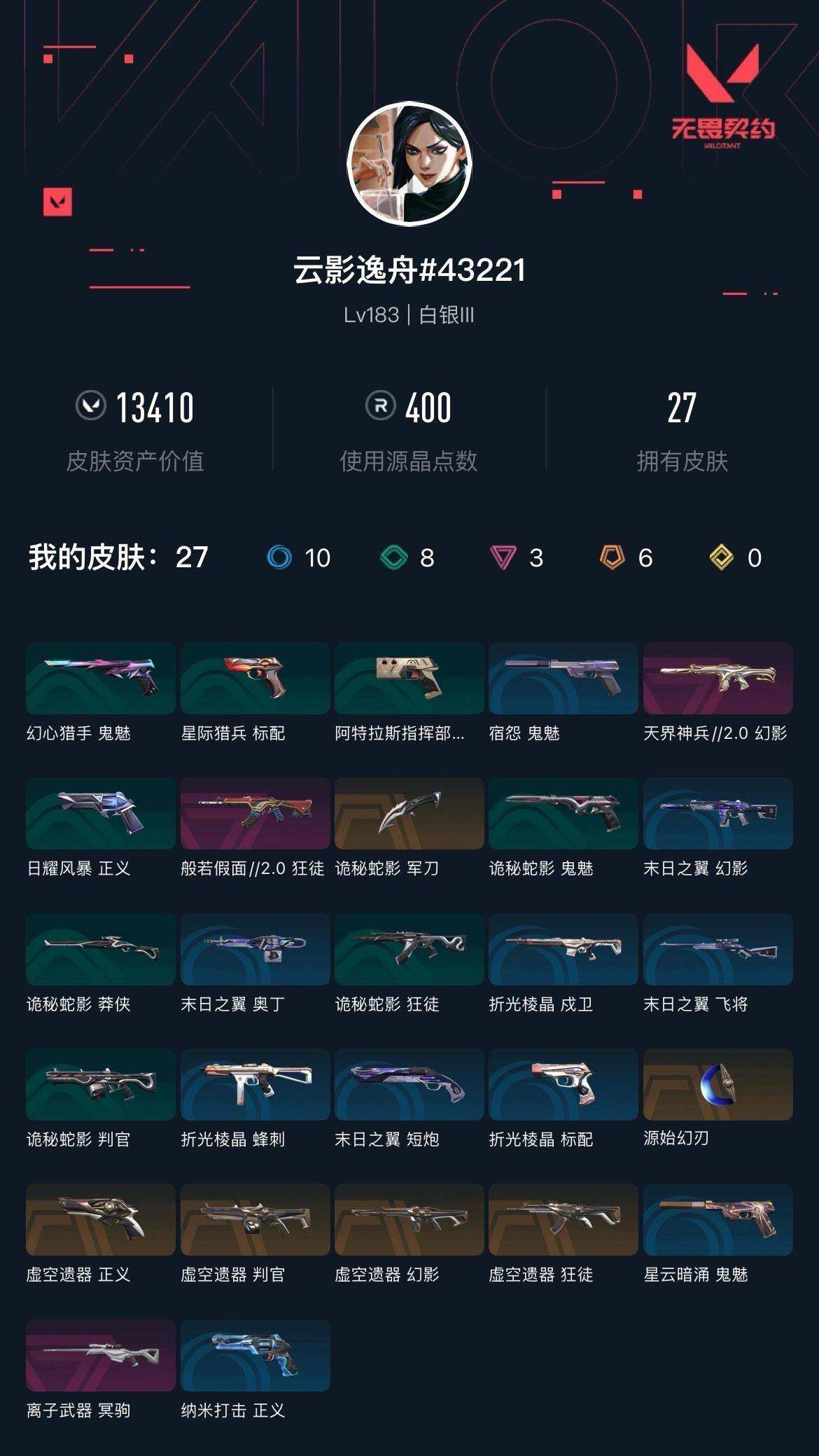 WWQXL329579无畏契约账号详情图4 WWQXL329579无畏契约账号详情图4