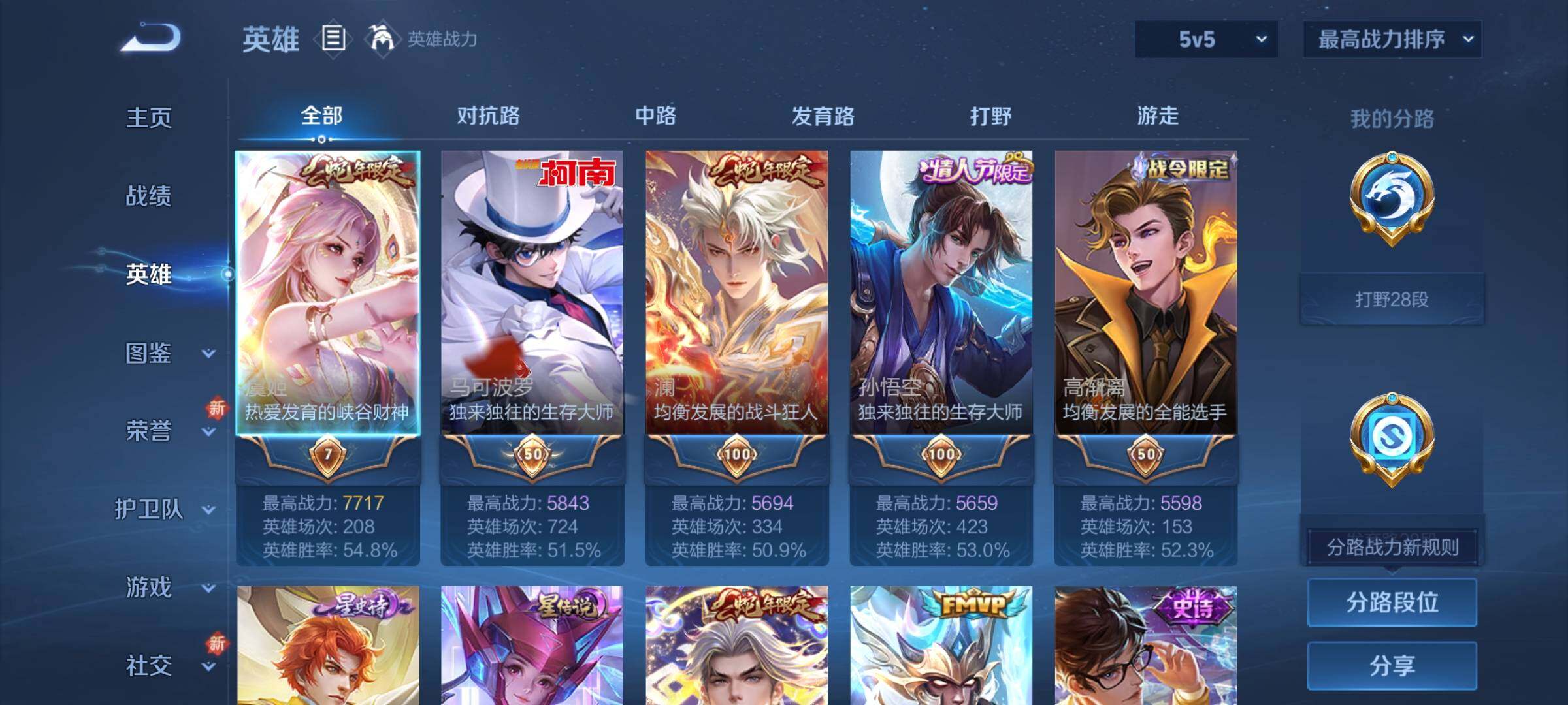 WZCMY3440276王者荣耀账号详情图3