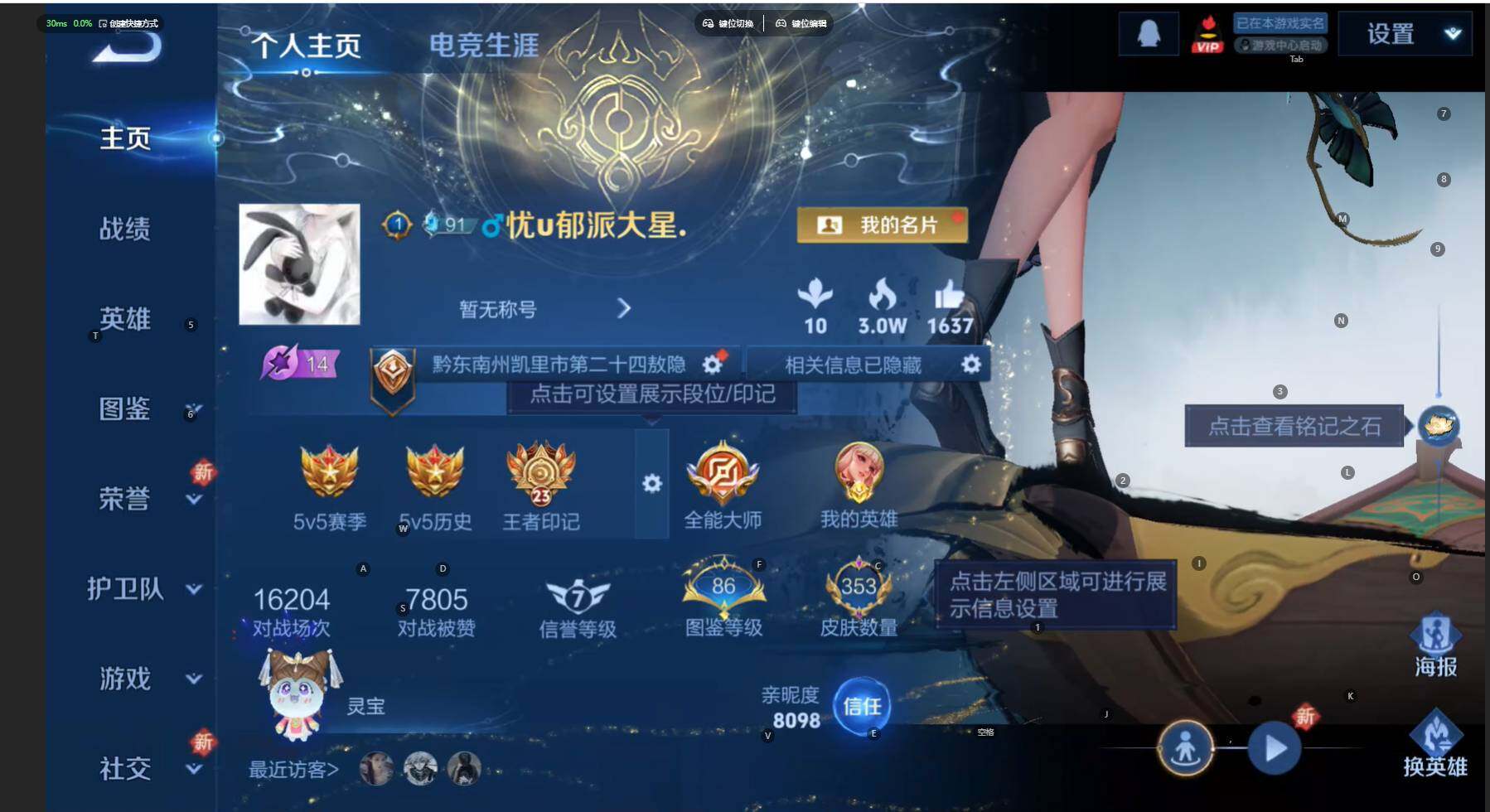 WZBSY460254王者荣耀账号详情图2