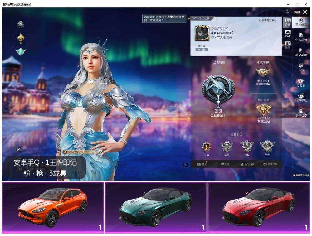 HPCMW3440909和平精英账号详情图2