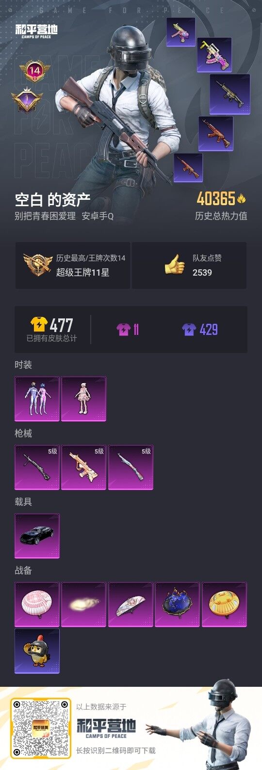 HPCMW3440910和平精英账号详情图3