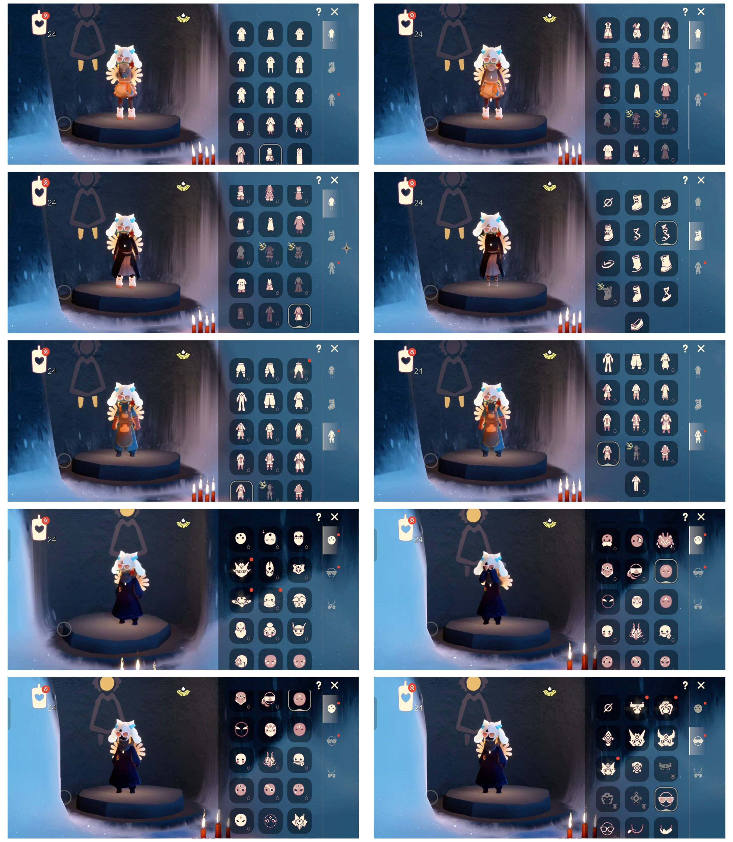 光遇账号安卓官服8季11翼周年线框斗绊爱蝙蝠套装mini小手办巫师帽鲲灯神鹿头饰跷跷板武士裤详情看图，价格可刀
资源：蜡烛  25  爱心 35   红烛 26  翼11
已毕业地图：全图毕业
毕业季节： 追忆季 