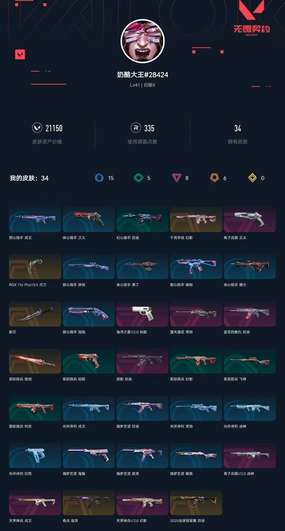 WWQXL329729无畏契约账号详情图3