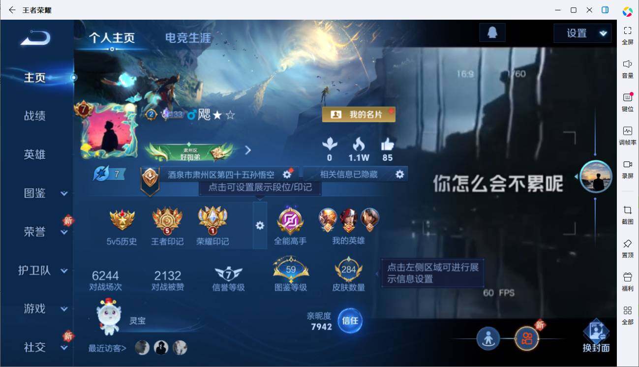 WZLE3450412王者荣耀账号详情图6