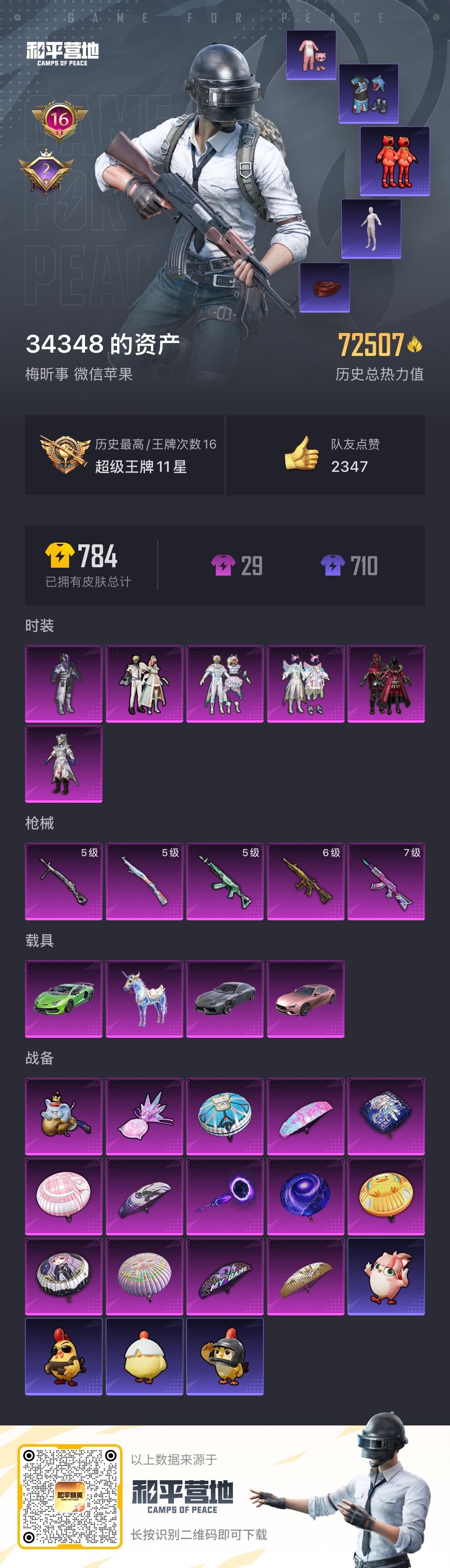 HPCMW3434540和平精英账号详情图2 HPCMW3434540和平精英账号详情图2