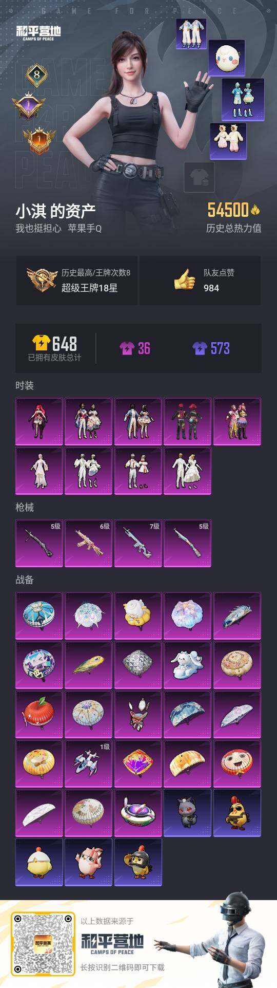 HPLE3440887和平精英账号详情图3