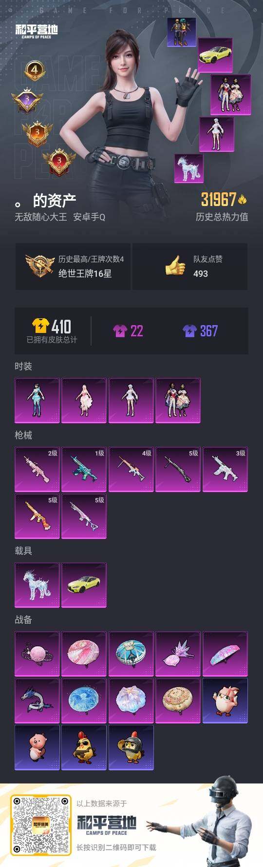 HPLE3440884和平精英账号详情图3 HPLE3440884和平精英账号详情图3