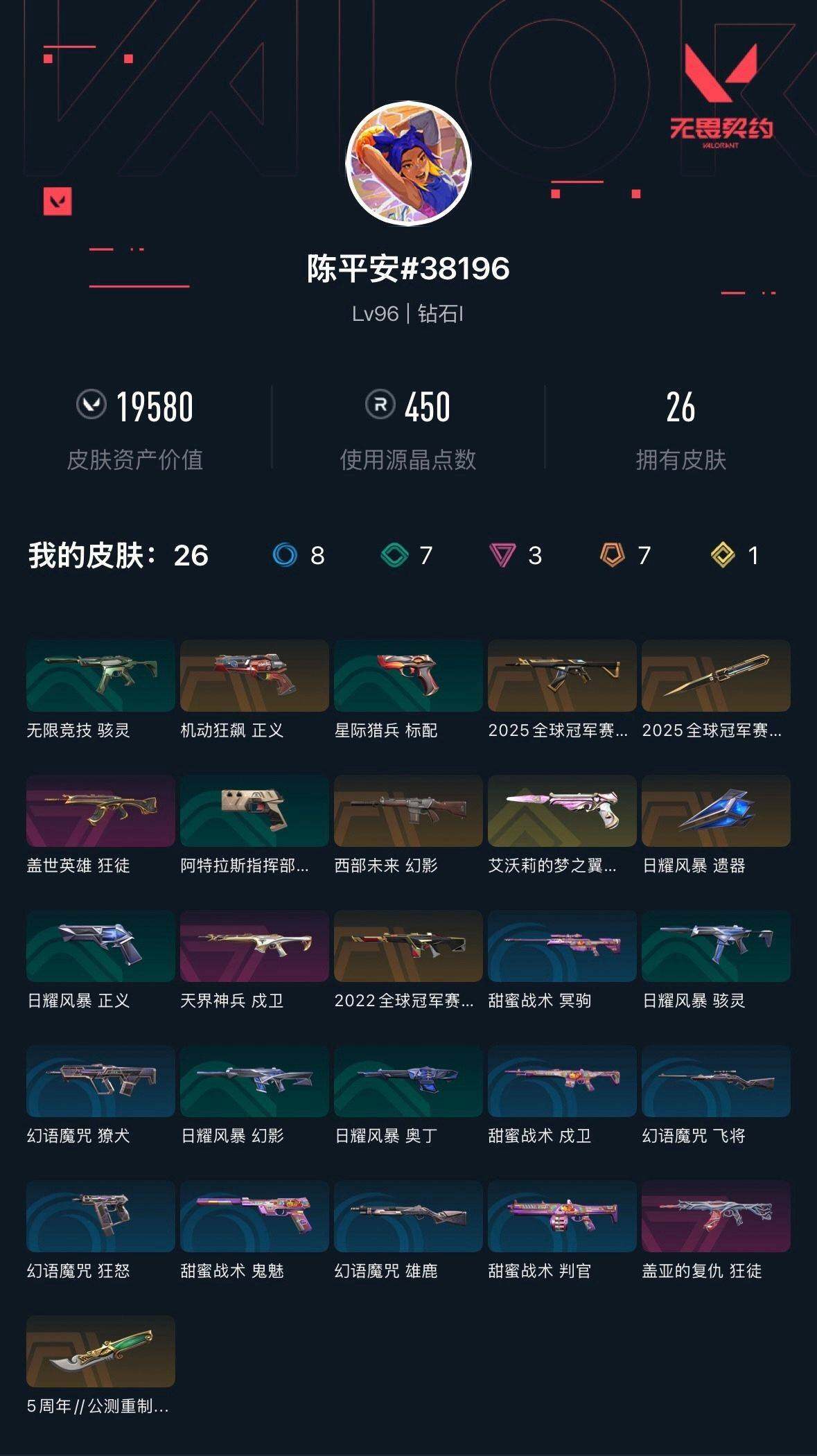 WWQXL329947无畏契约账号详情图3