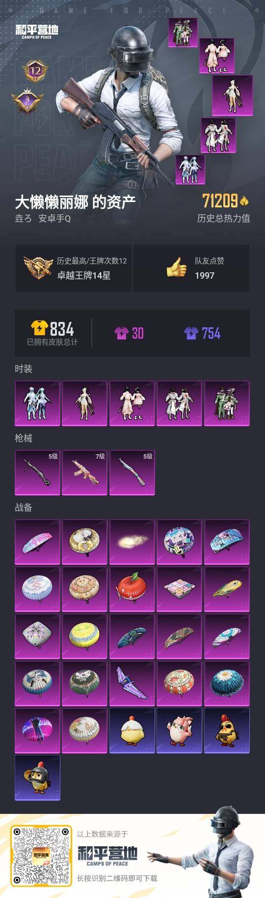 HPLE3434753和平精英账号详情图3