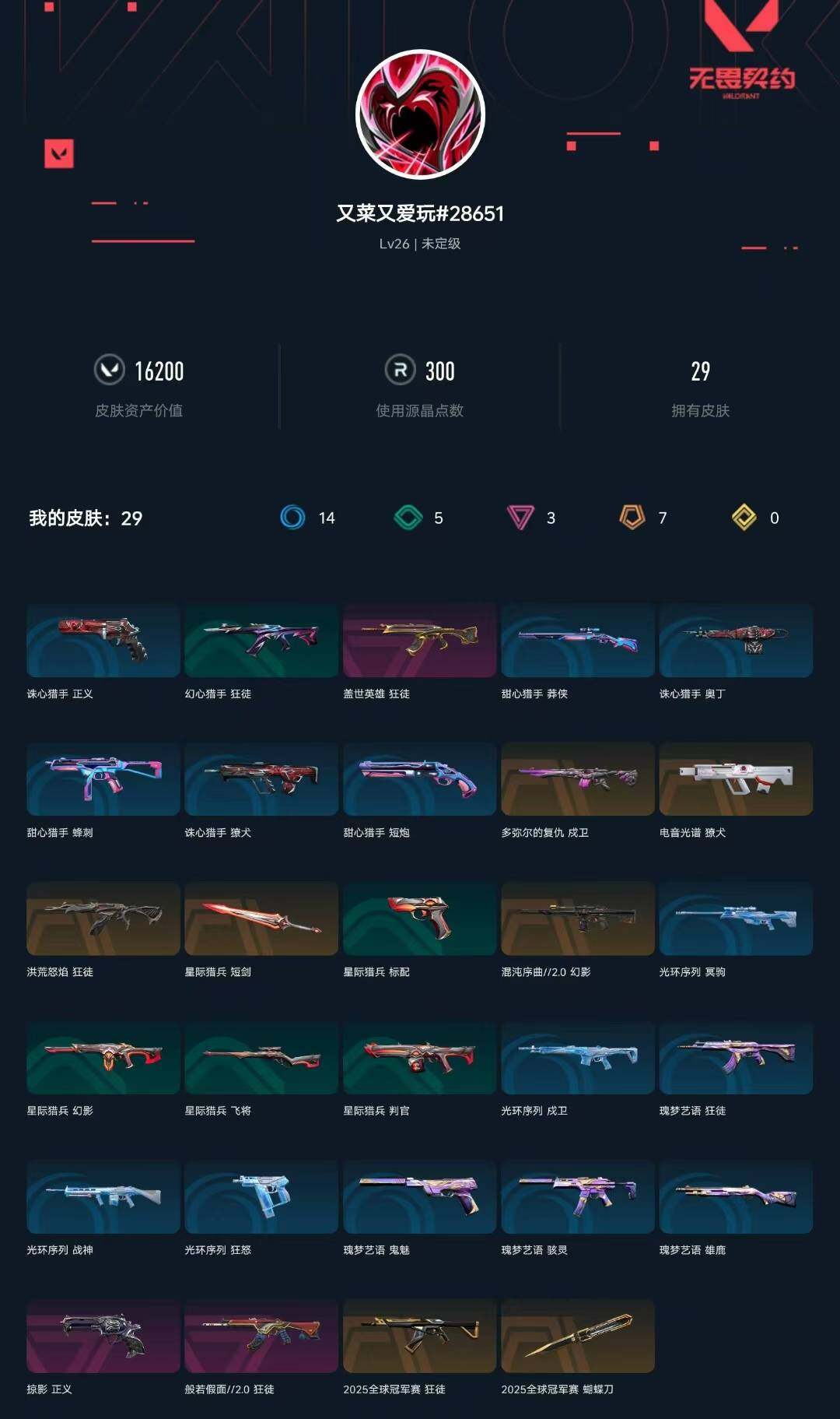 WWQXL329958无畏契约账号详情图3 WWQXL329958无畏契约账号详情图3