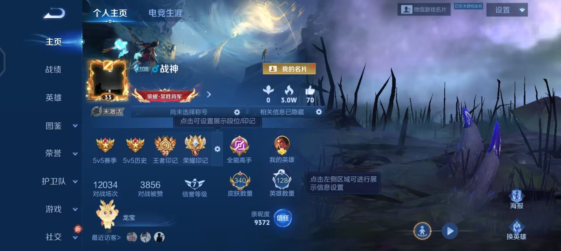 WZQM3442891王者荣耀账号详情图3 WZQM3442891王者荣耀账号详情图3