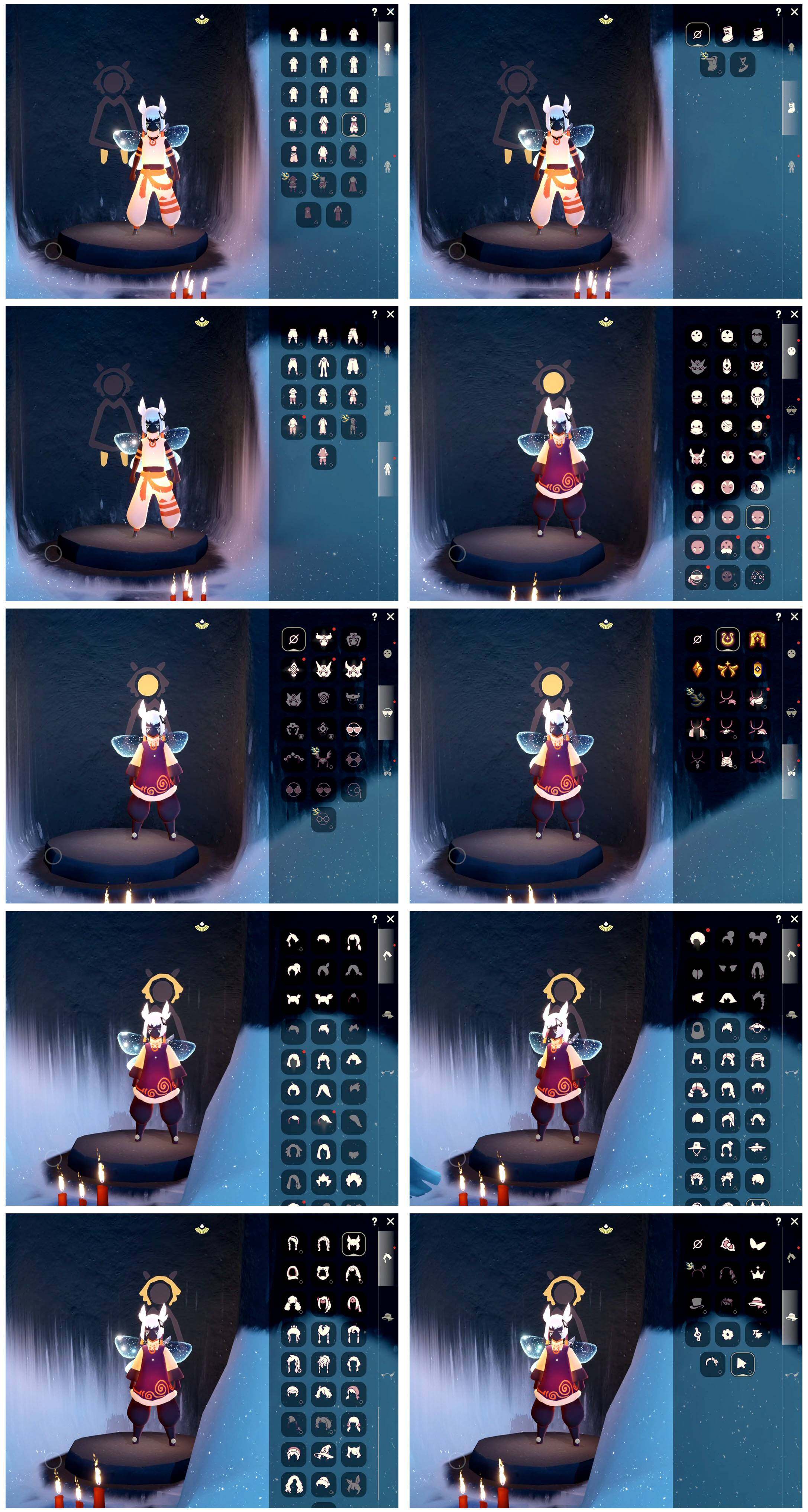 光遇账号iOS官服5季10翼魔法季耳坠白枭巫师帽蛛网斗篷彩虹帽武士裤鲲灯粽叶斗篷祥云服饰详情看图，价格可刀
资源：蜡烛271    爱心 54   红烛 1  翼10
已毕业地图：霞谷 晨岛 
毕业季节：表演季  欧