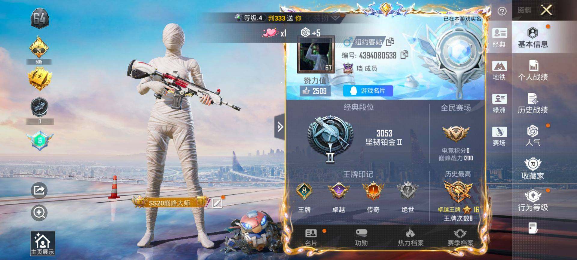 HPCMW3434354和平精英账号详情图2