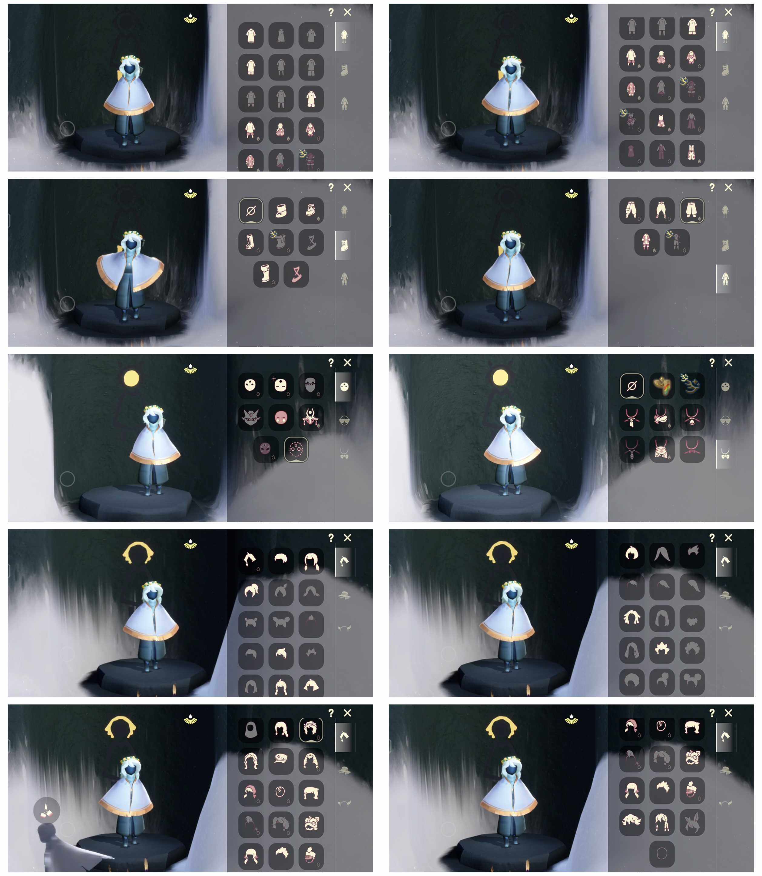 光遇账号安卓官服1彩9翼1月19号可换绑书虫白金斗篷展翼圆环斗献瑞折扇樱花头黑脸详情看图价格可谈
资源：蜡烛18    爱心18     翼9
毕业季节： 彩染季
稀有礼包：献瑞折扇  大桔大利
热门裤子：搓澡巾 