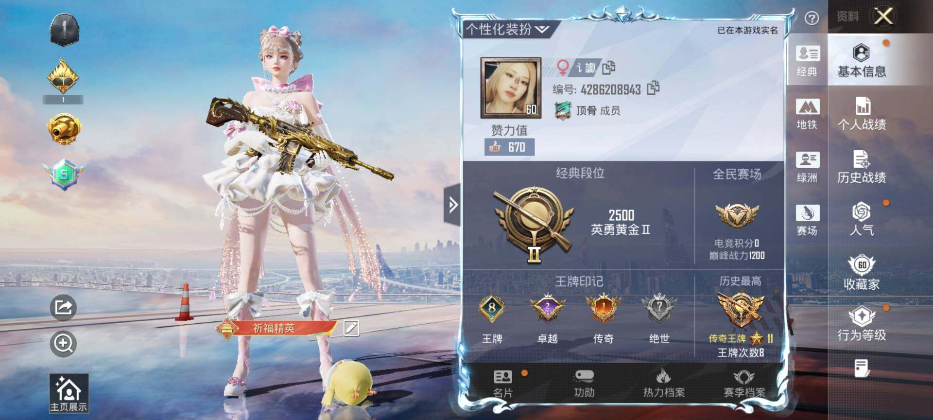 HPCMW3434447和平精英账号详情图2