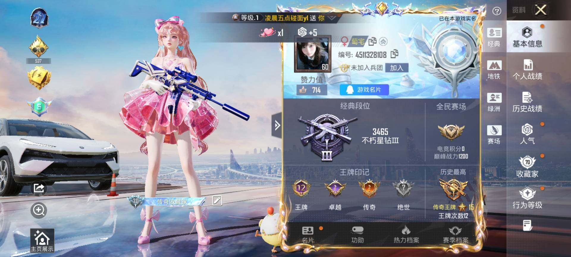 HPQM3434463和平精英账号详情图4