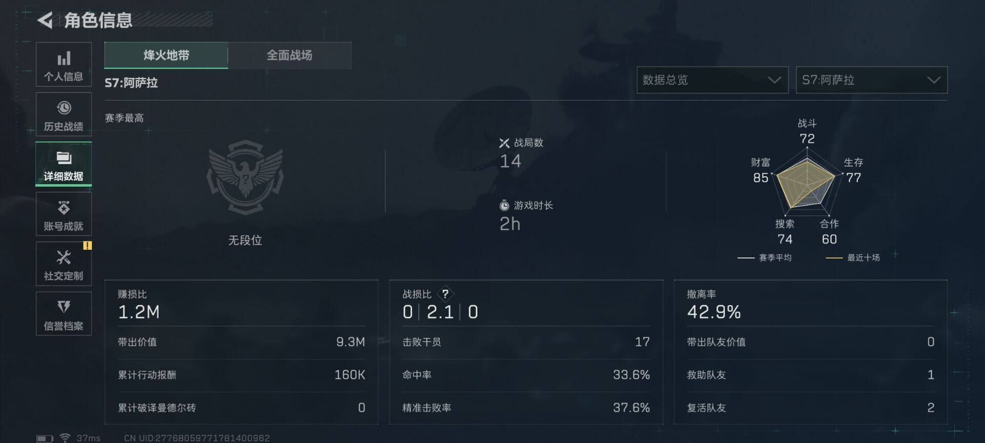 SJZCMW389720三角洲行动账号详情图12