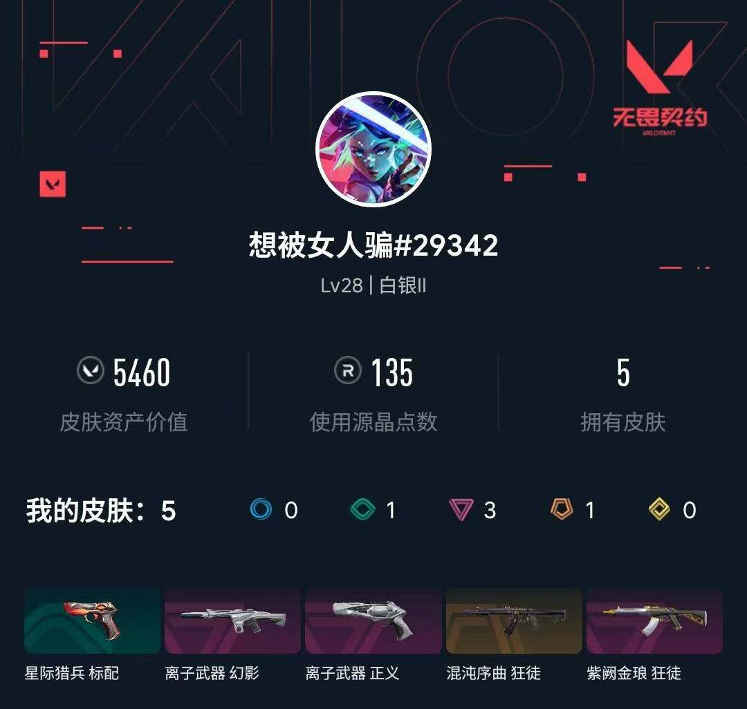 WWQXL330090无畏契约账号详情图3