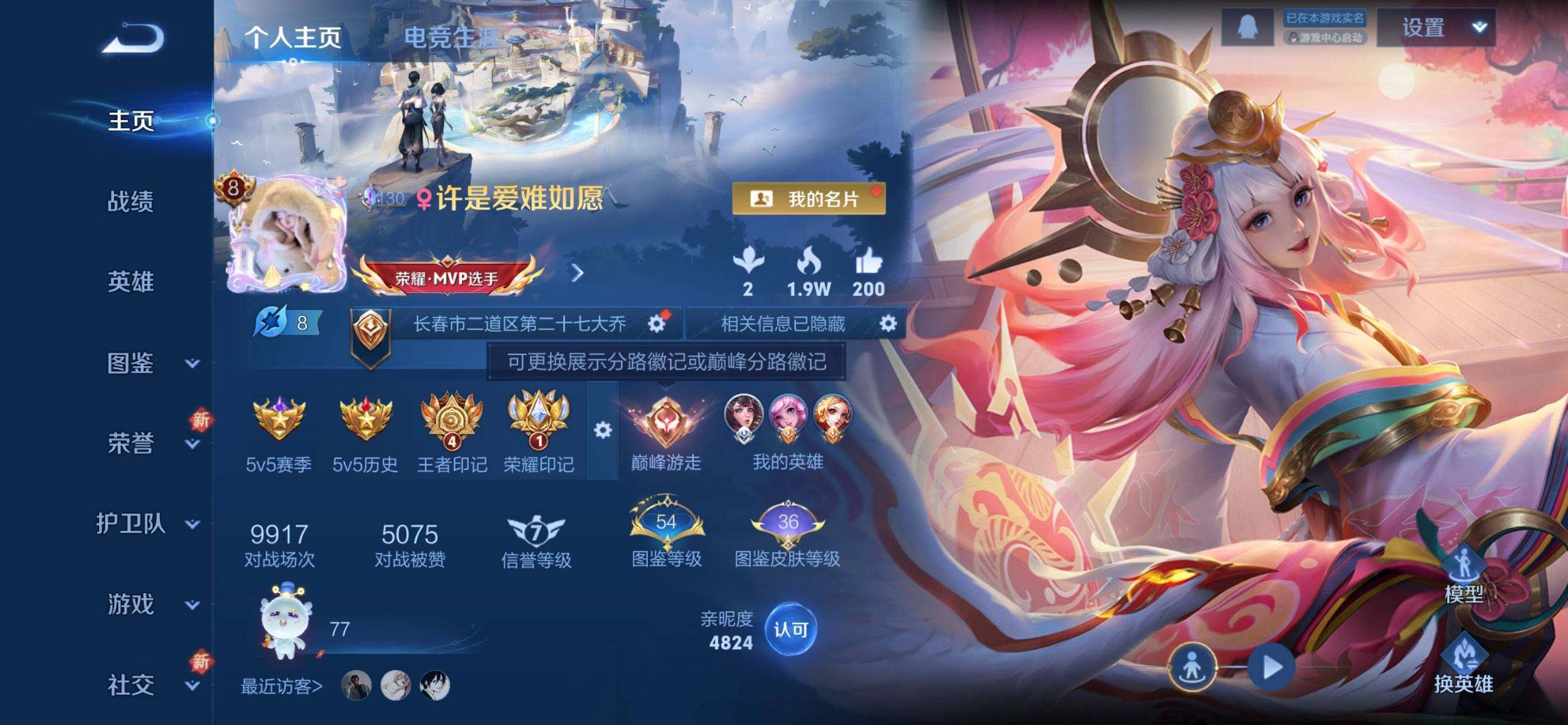 WZQM3438810王者荣耀账号详情图4