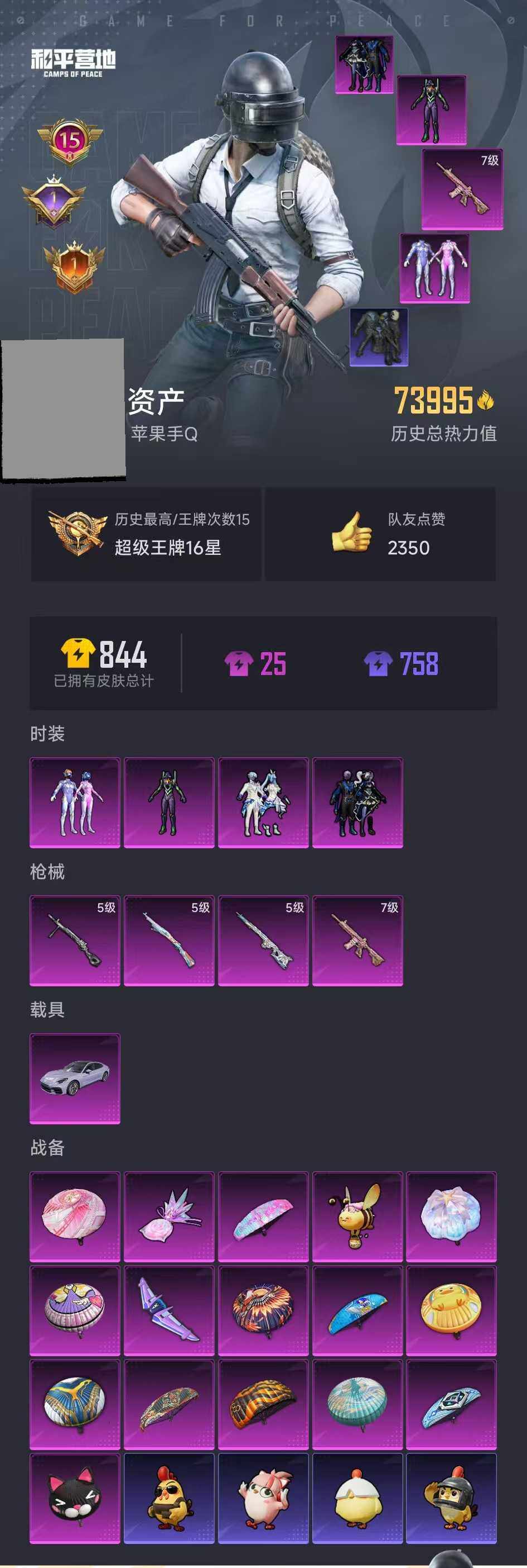 HPCMW3435986和平精英账号详情图2