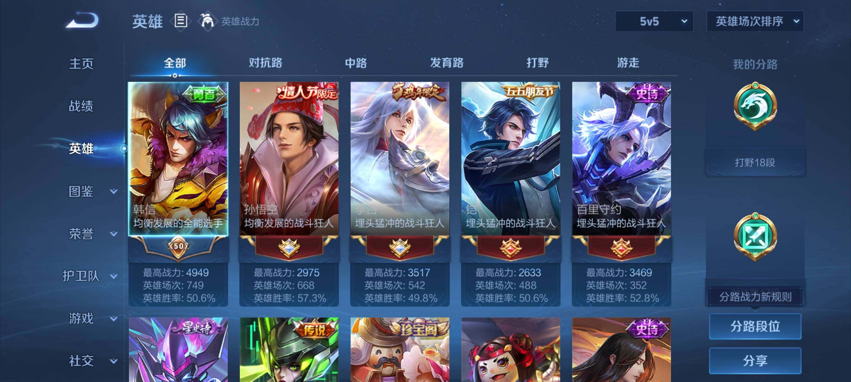 WZJZ3464956王者荣耀账号详情图6