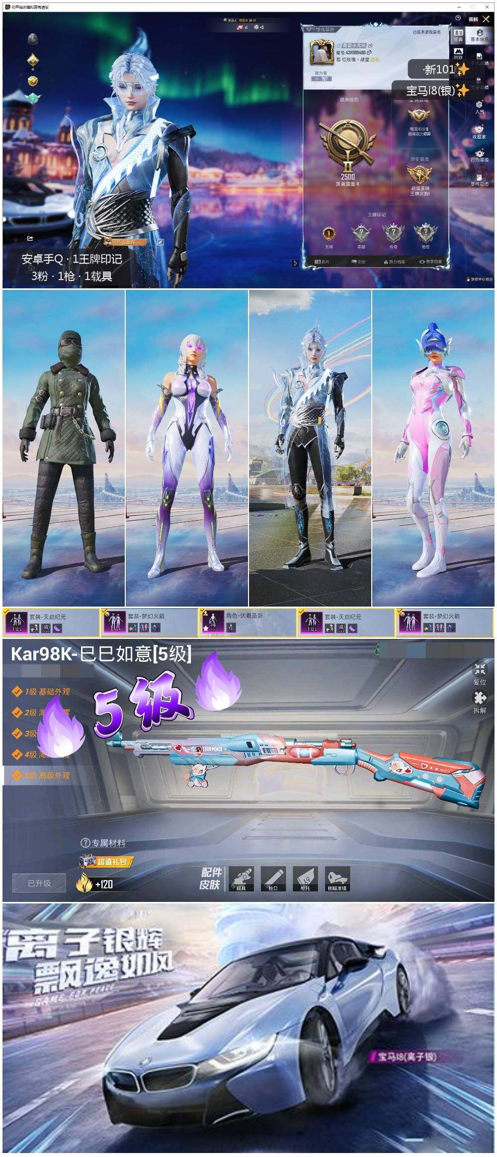 HPLE3440827和平精英账号详情图2