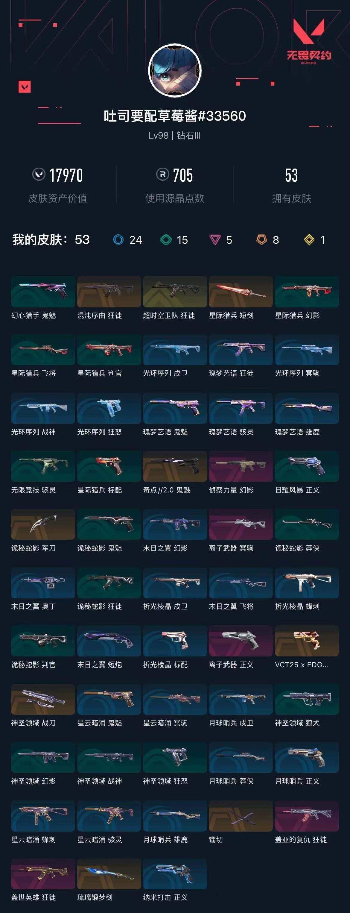 WWQXL330213无畏契约账号详情图4