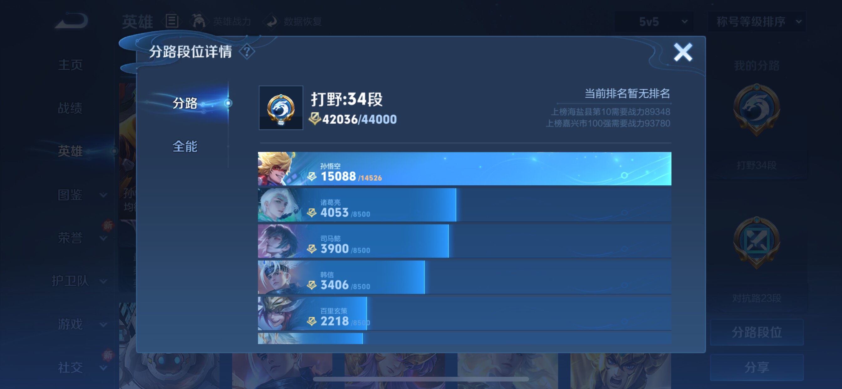 WZCMY3442899王者荣耀账号详情图6 WZCMY3442899王者荣耀账号详情图6