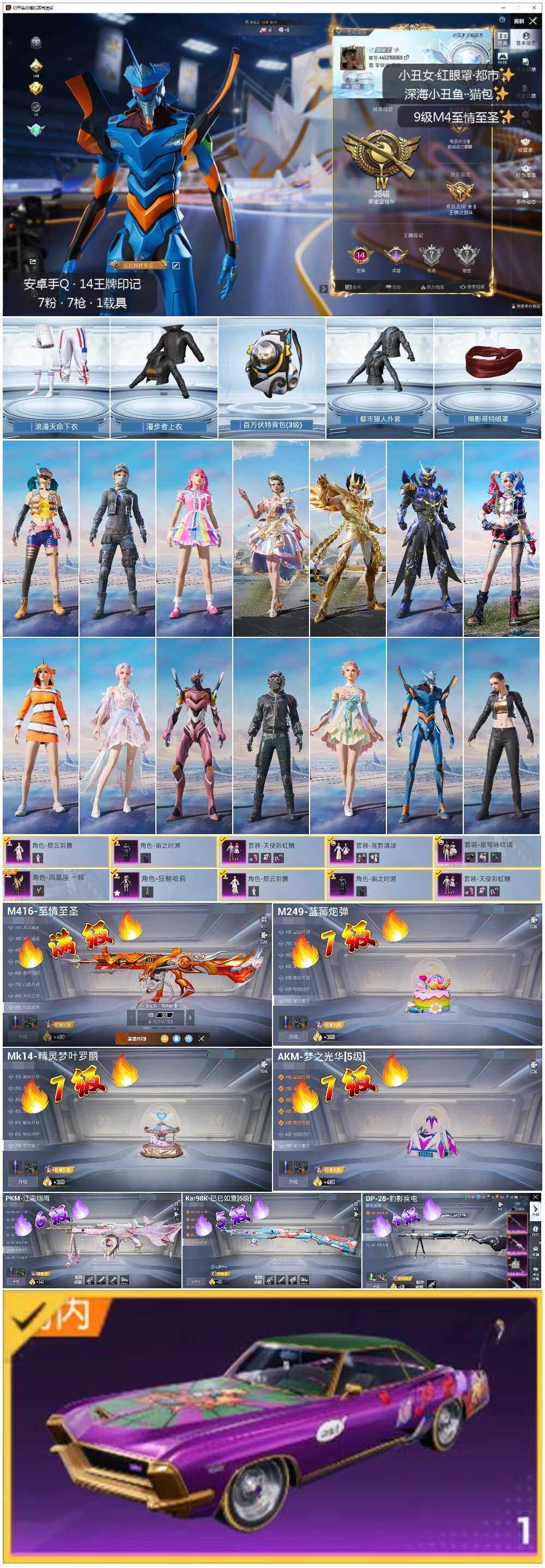 HPLE3440831和平精英账号详情图2