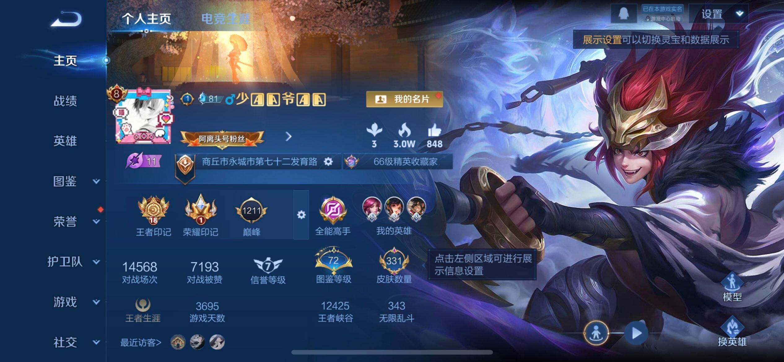 WZQM3474397王者荣耀账号详情图14