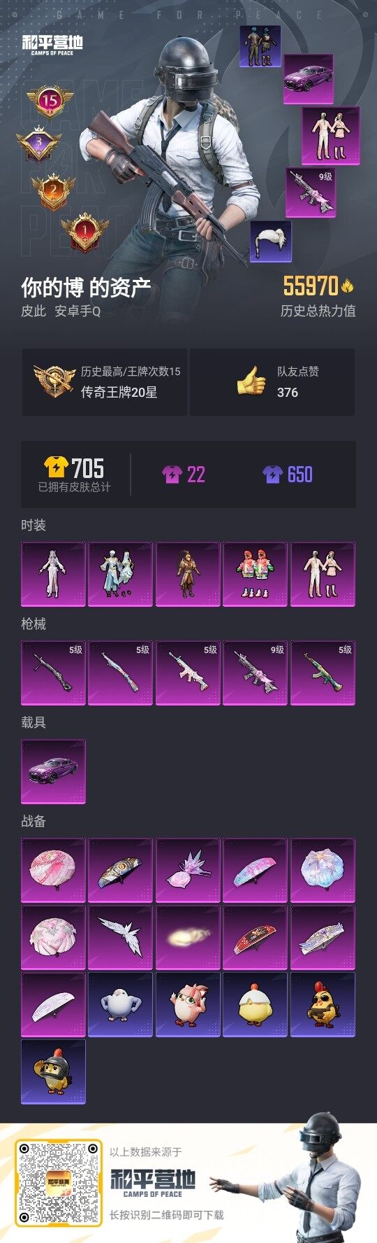 HPLX3440806和平精英账号详情图3