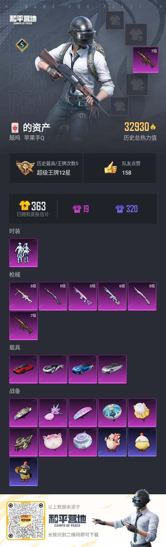 HPLE3440779和平精英账号详情图3