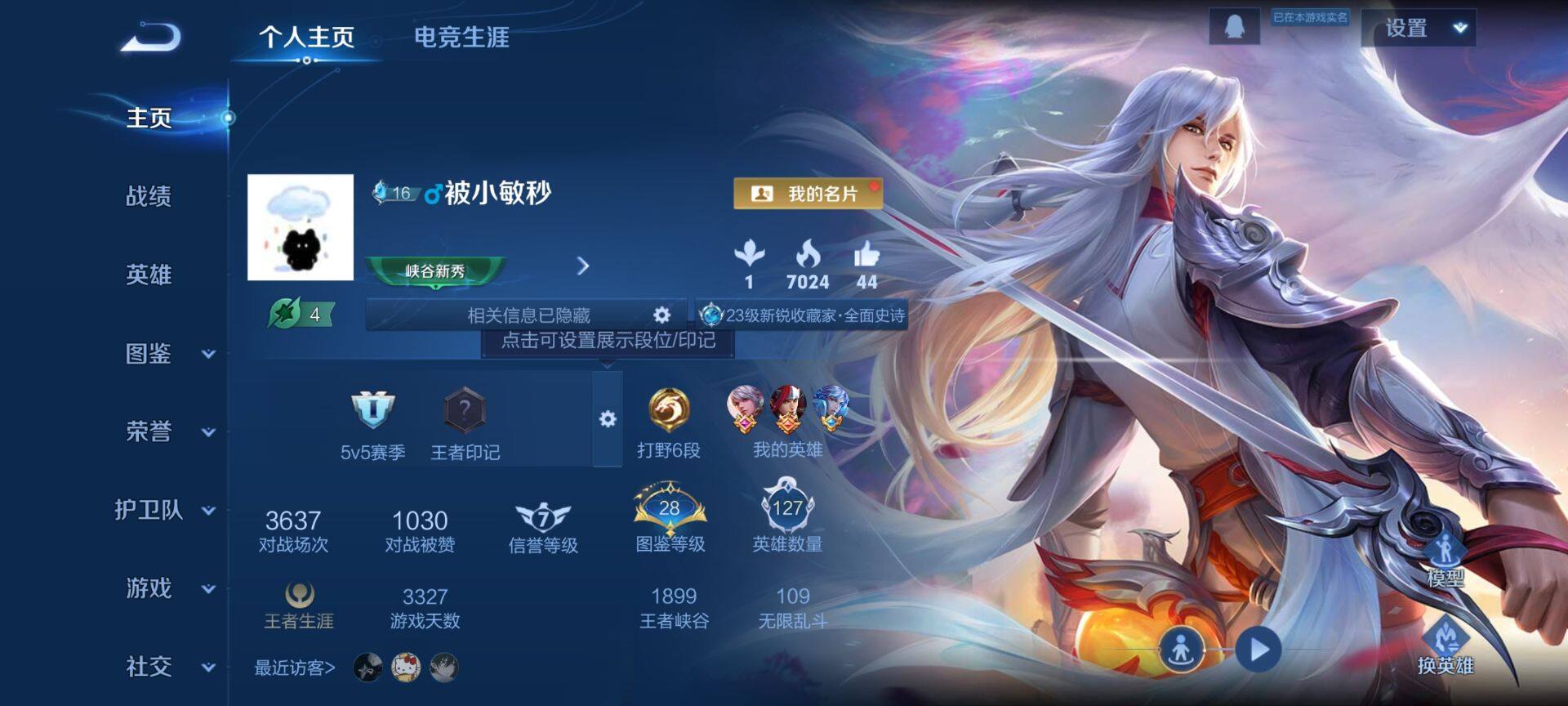 WZCMW426955王者荣耀账号详情图2 WZCMW426955王者荣耀账号详情图2